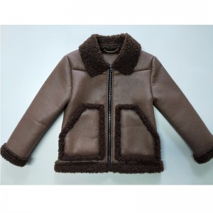 BØRNES BROWN PU JACKET RLCPJ0001N