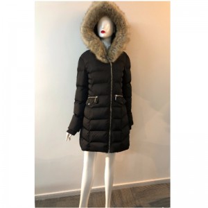 DAMES PUFFER COAT I SVART RLWPC0077